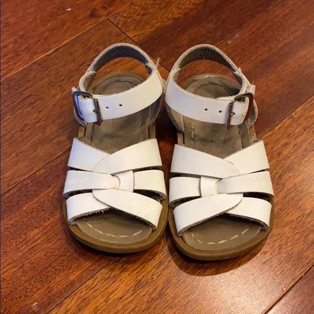 White Saltwater Sandals